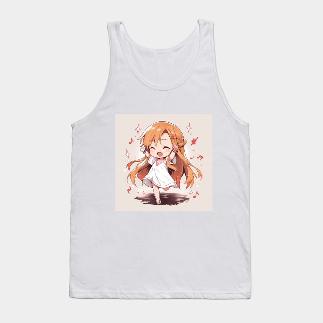 chibi asuna dancing Tank Top by WabiSabi Wonders